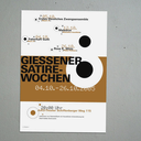 Plakat: Giessener Satirewochen