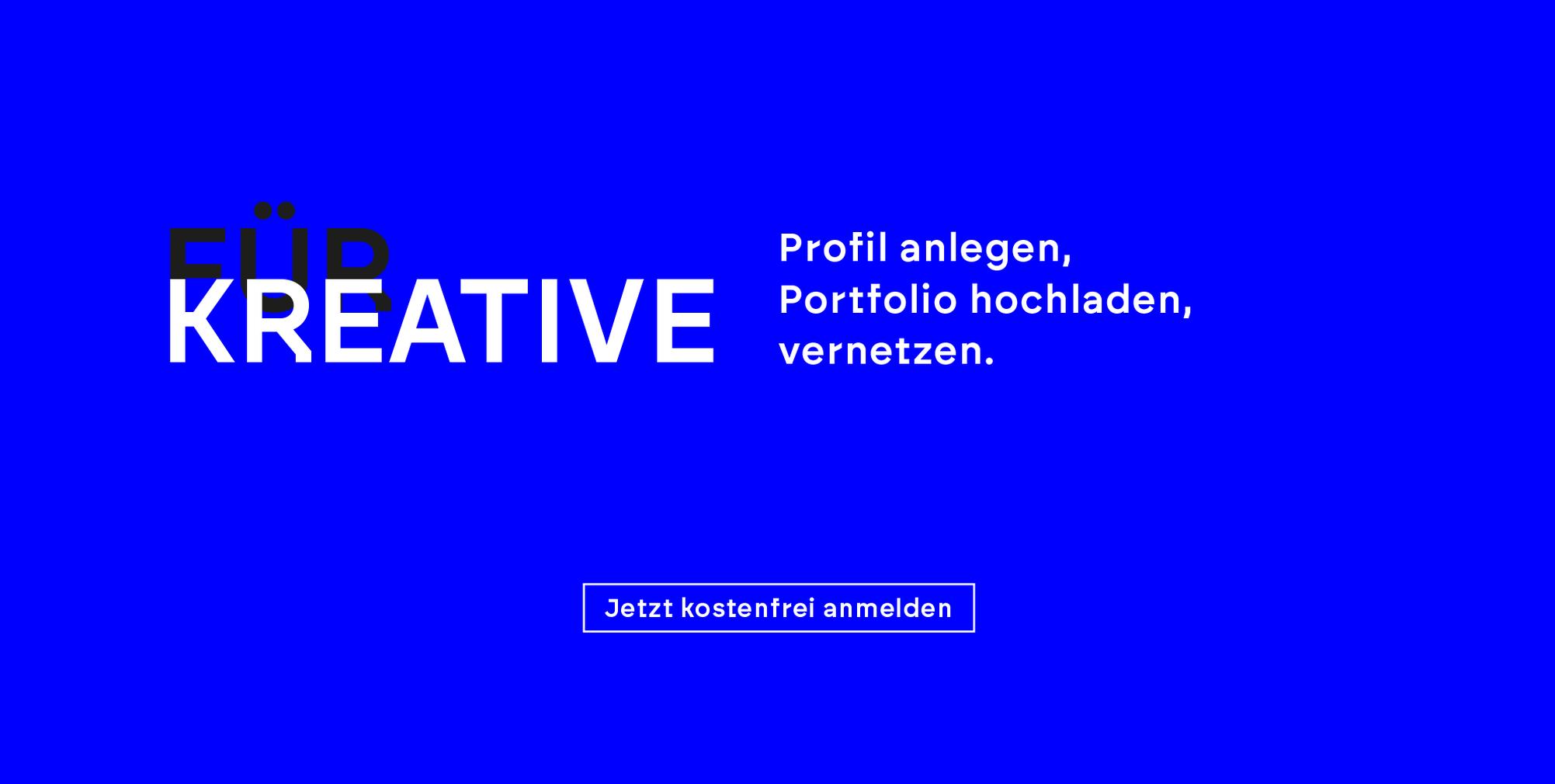 Kreatives Brandenburg für Kreative. Profil anlegen, Portfolio hochladen, vernetzen.