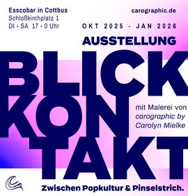 Farbstarke Porträts von carographic by Carolyn Mielke in der Esscobar Cottbus