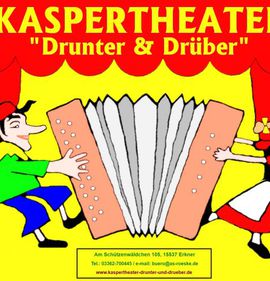 Logo of Kaspertheater "Drunter & Drüber
