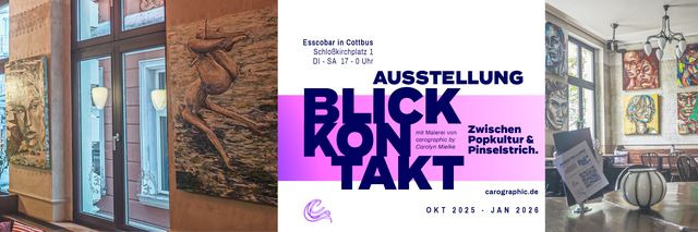 Gallery cover image for Ausdrucksstarke Acrylporträts von carographic – eine Ausstellung über Nähe, Emotion und Wahrnehmung.