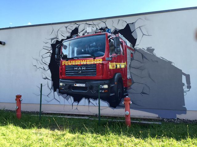 Graffiti Künstler Fassadengestaltung in Brandenburg