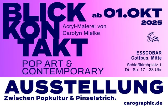 Gallery cover image for Kunstausstellung Pop Art Malerei von carographic in Cottbus