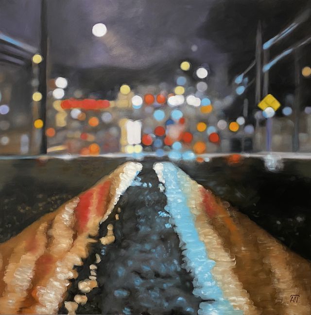 Main Street, Oil on Canvas