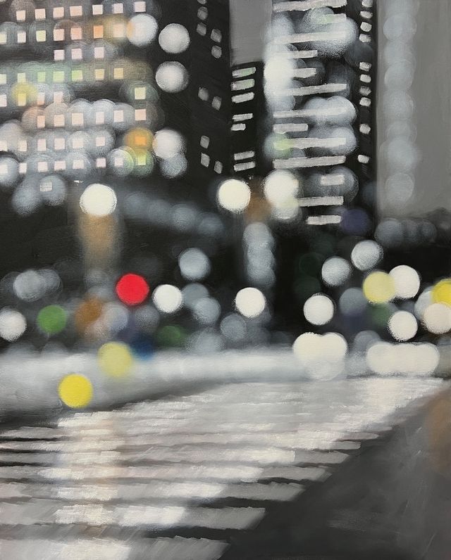 Gallery cover image for Mittendrin, 80 x 100 cm, Oil on Canvas